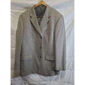 44R Jones New York Mens Gray  Single Breasted Jacket Blazer coat Wool cashmere